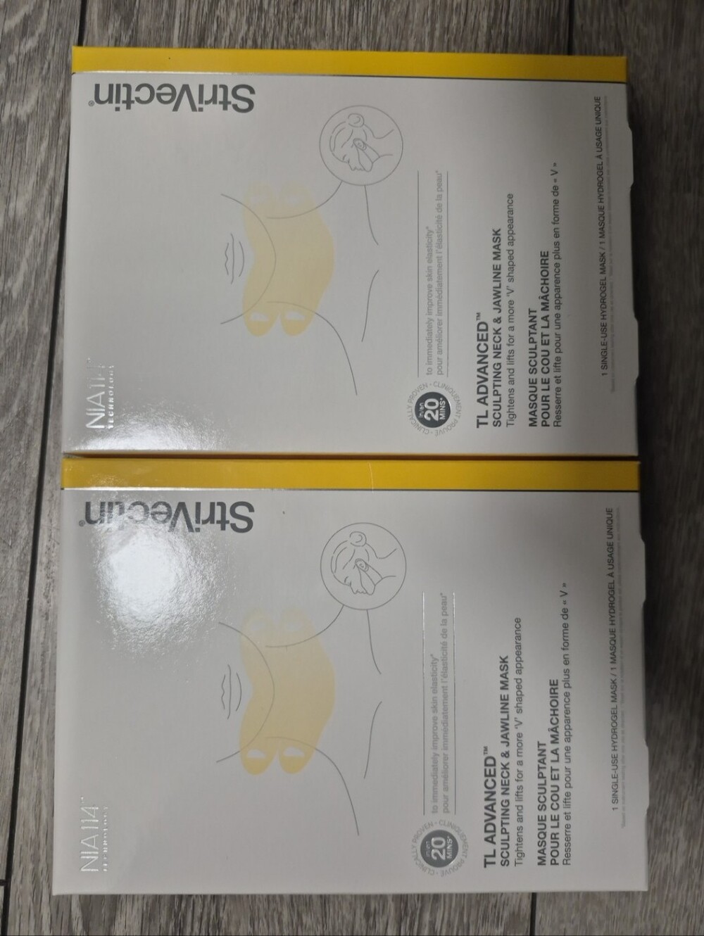 Lot Of 2 StriVectin Neck & Jawline Sculpting Masks. Tightens & Lifts Face. NEW